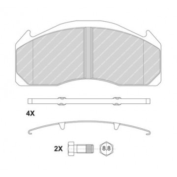 FERODO Bremsbelagsatz,...