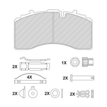 FERODO Bremsbelagsatz,...
