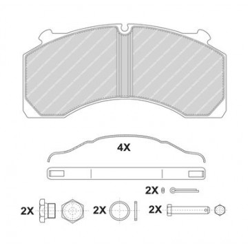FERODO Bremsbelagsatz,...