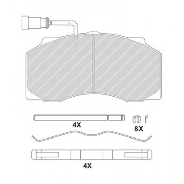 FERODO Bremsbelagsatz,...