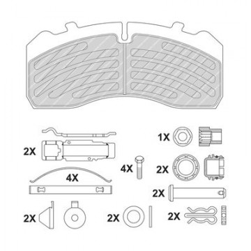 FERODO Bremsbelagsatz,...