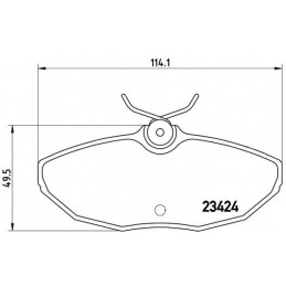 BREMBO Bremsbelagsatz,...