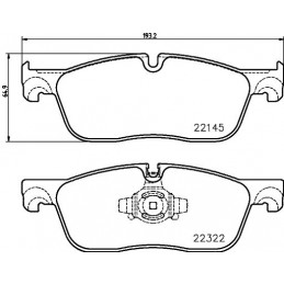 BREMBO Bremsbelagsatz,...