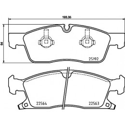 BREMBO Bremsbelagsatz,...