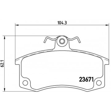 BREMBO Bremsbelagsatz,...