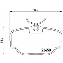 BREMBO Bremsbelagsatz,...