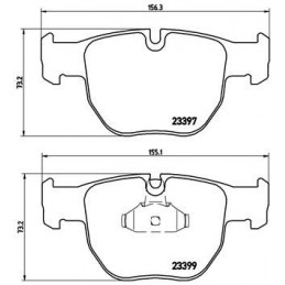 BREMBO Bremsbelagsatz,...