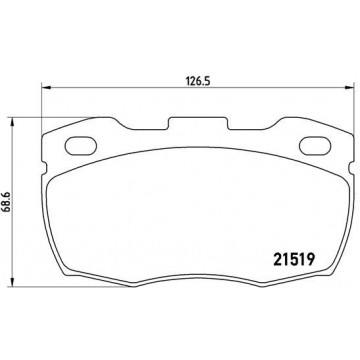 BREMBO Bremsbelagsatz,...