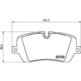 BREMBO Bremsbelagsatz,...