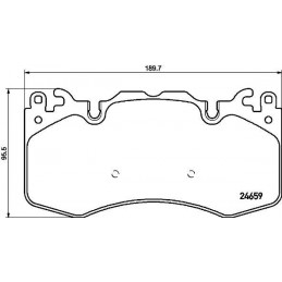 BREMBO Bremsbelagsatz,...