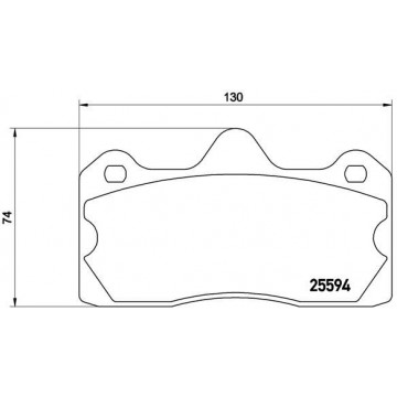 BREMBO Bremsbelagsatz,...