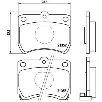 BREMBO Bremsbelagsatz,...