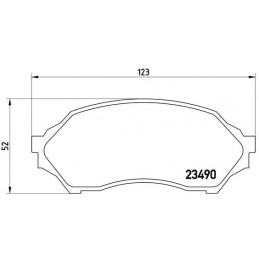 BREMBO Bremsbelagsatz,...