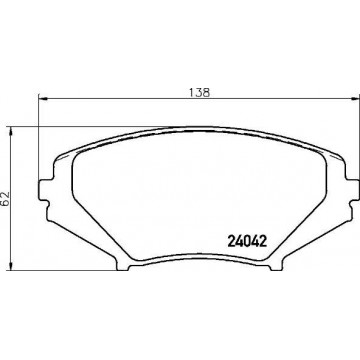 BREMBO Bremsbelagsatz,...