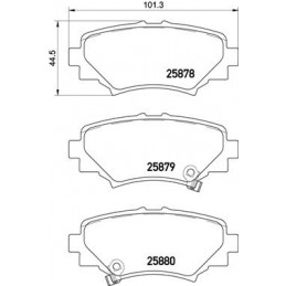 BREMBO Bremsbelagsatz,...