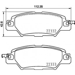 BREMBO Bremsbelagsatz,...