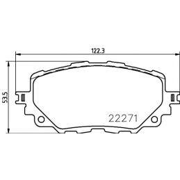 BREMBO Bremsbelagsatz,...