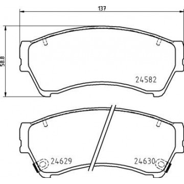 BREMBO Bremsbelagsatz,...