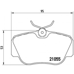 BREMBO Bremsbelagsatz,...