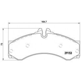 BREMBO Bremsbelagsatz,...