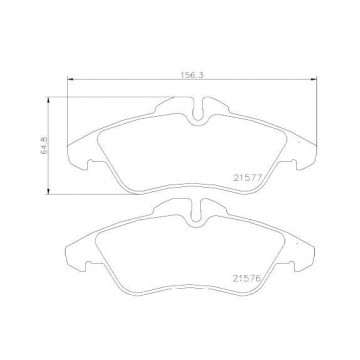 BREMBO Bremsbelagsatz,...