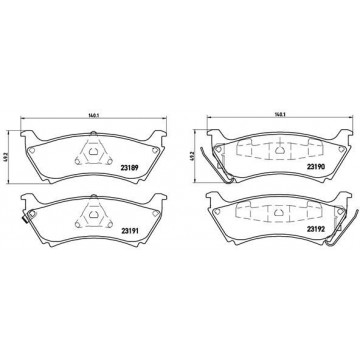 BREMBO Bremsbelagsatz,...