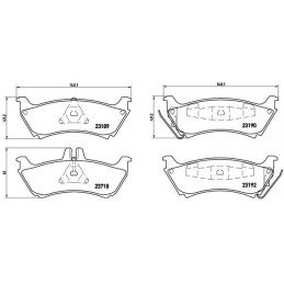 BREMBO Bremsbelagsatz,...