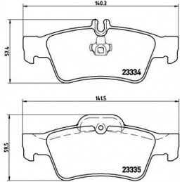 BREMBO Bremsbelagsatz,...