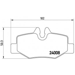 BREMBO Bremsbelagsatz,...