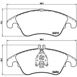 BREMBO Bremsbelagsatz,...