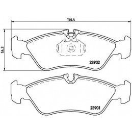 BREMBO Bremsbelagsatz,...