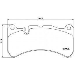 BREMBO Bremsbelagsatz,...