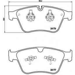 BREMBO Bremsbelagsatz,...